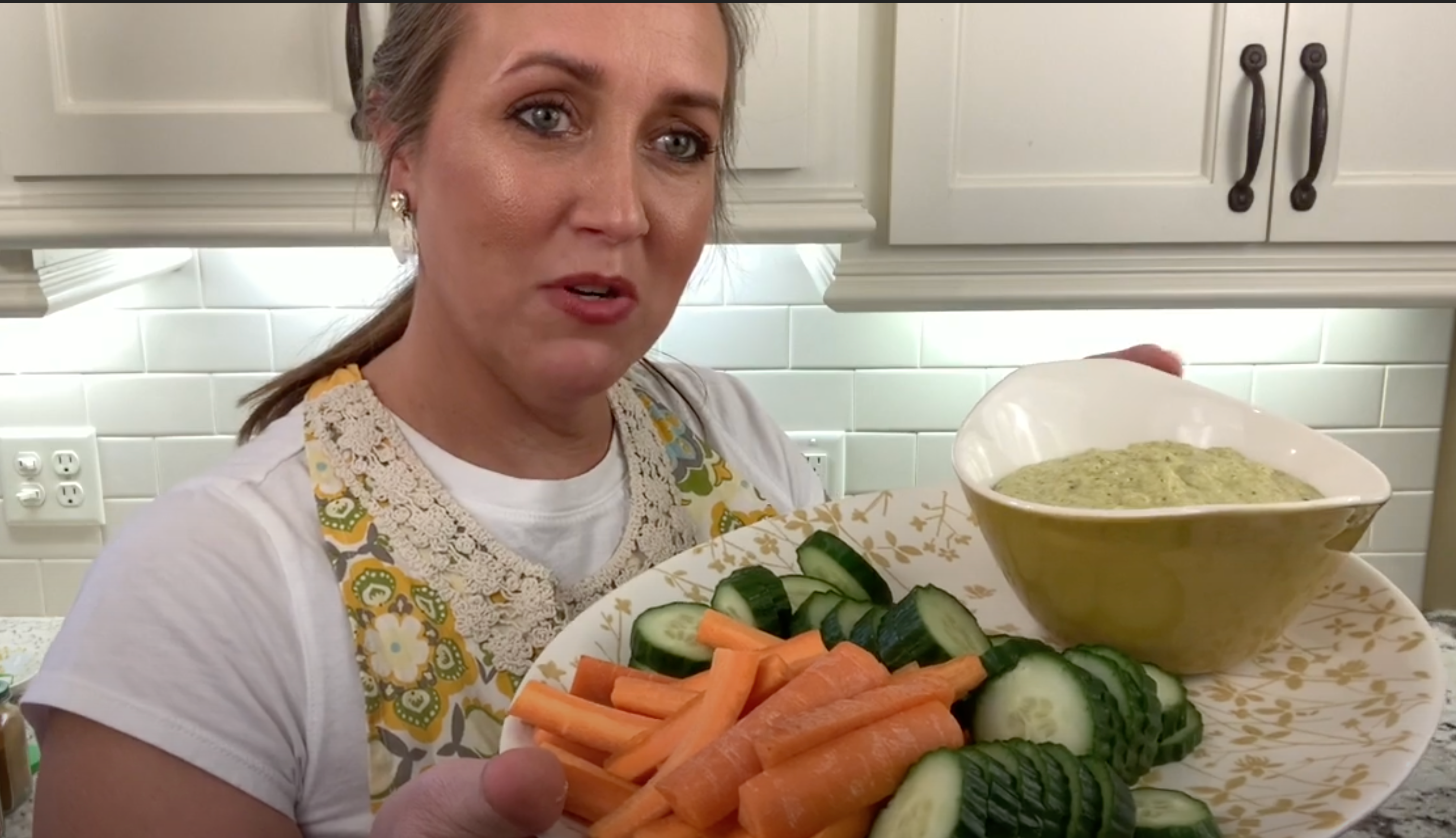 Turmeric Zucchini Hummus - Cooking With Dr. Katie Snow