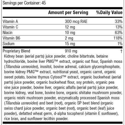 Albaplex®, 90 Capsules, Rev 05 Supplement Facts