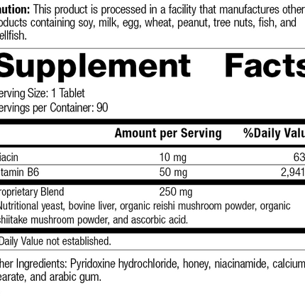 B6-Niacinamide, 90 Tablets, Rev 17 Supplement Facts