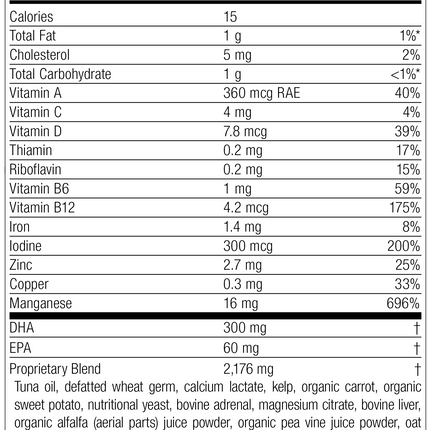 Daily Fundamentals - General Health, Rev 09 Supplement Facts