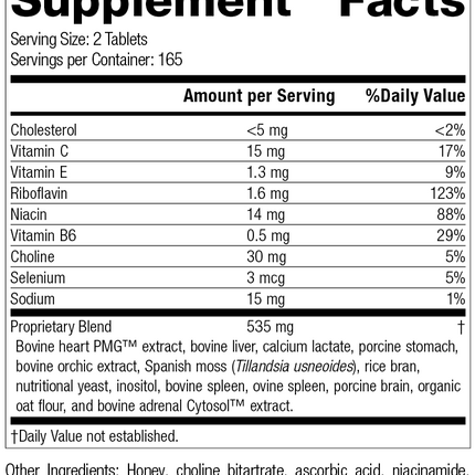 Cardio-Plus® GF, Rev 07 Supplement Facts