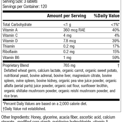 Catalyn, 360 tablets, Supplement Facts
