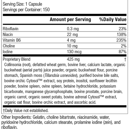 Cholaplex®, 150 Capsules, Rev 24 Supplement Facts