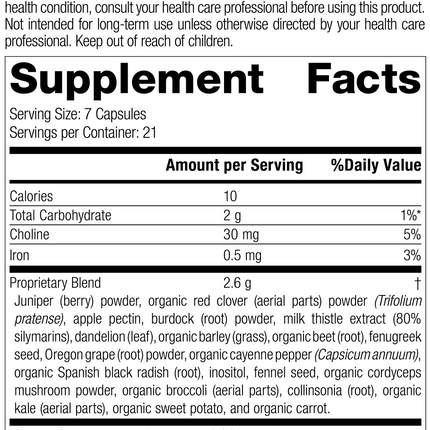 SP Cleanse®, 150 Capsules, Rev 18 Supplement Facts