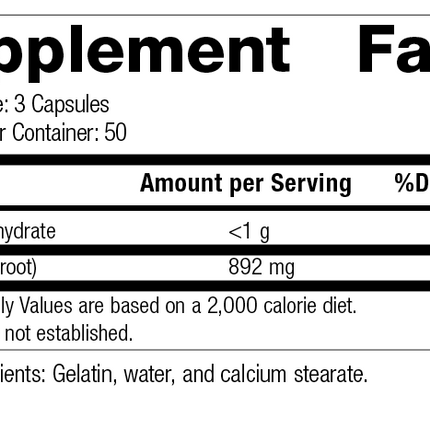 Collinsonia Root, 150 Capsules, Rev 18 Supplement Facts