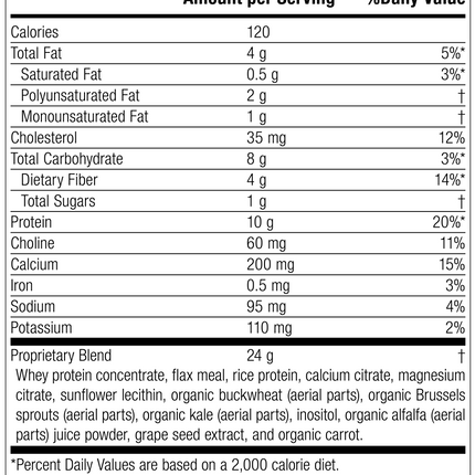 SP Complete® Vanilla, 23 oz., Supplement Facts