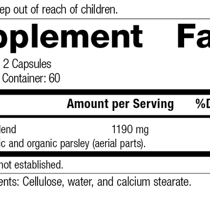 Garlic, 90 Capsules, Rev 11 Supplement Facts