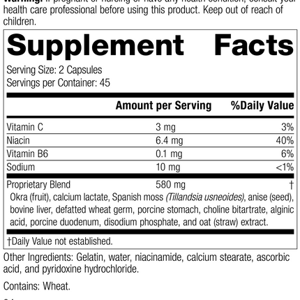 Gastrex®, 90 Capsules, Rev 03 Supplement Facts