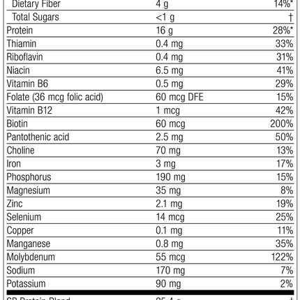 Glucose Assist Vanilla label image revision 2.
