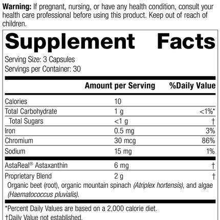 Rev 01 of Nutrition Label