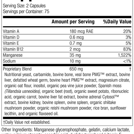 Ligaplex® II, 150 Capsules, Rev 32 Supplement Facts