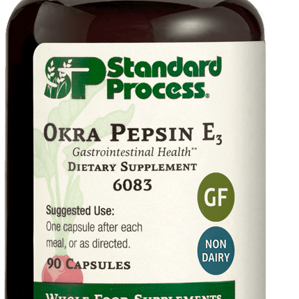 Okra Pepsin E3, 90 Capsules