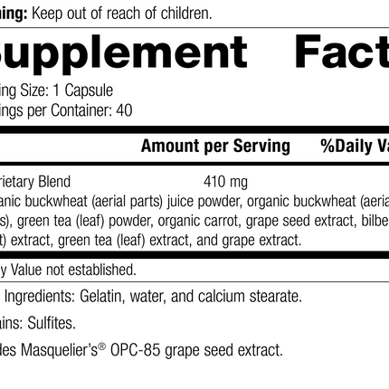 OPC Synergy®, 40 Capsules, Rev 13, Supplement Facts