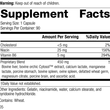 Orchex®, 90 Capsules, Rev 05, Product Label