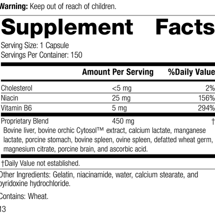 Orchex®, 150 Capsules, Rev 12, Product Label