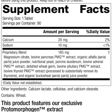 Paraplex®, 90 Tablets, Rev 11 Supplement Facts