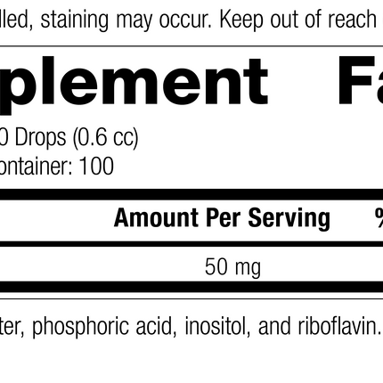 Phosfood® Liquid, Rev 17 Supplement Facts