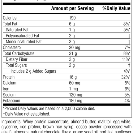 StandardBar®-Cocoa Crisp, Rev 06 Supplement Facts