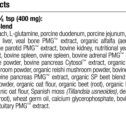 Canine Enteric Support, 30 g, Rev 08 Supplement Facts
