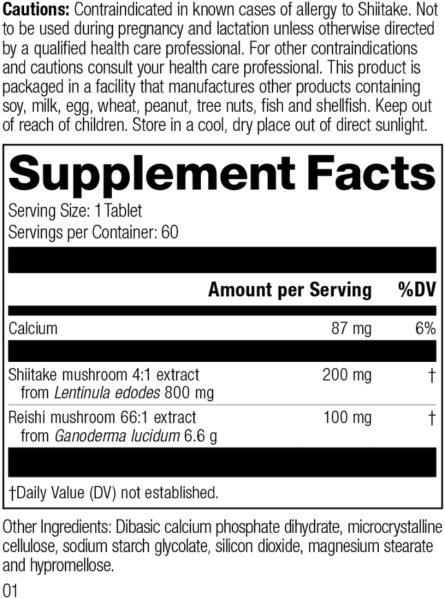 supplement fact label