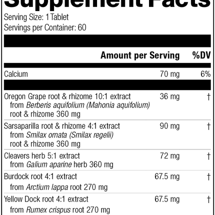 supplement fact label