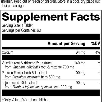 supplement fact label