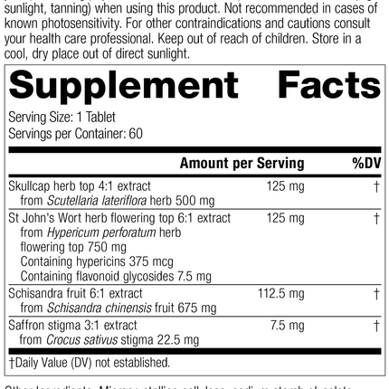 Nevaton Forte, 60 Tablets, Rev 01 Supplement Facts 