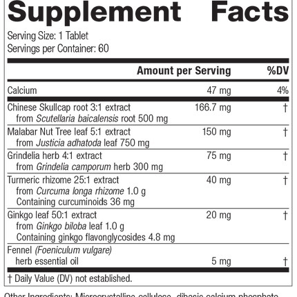M1830 PulmaCo Rev 01 Supplement Facts