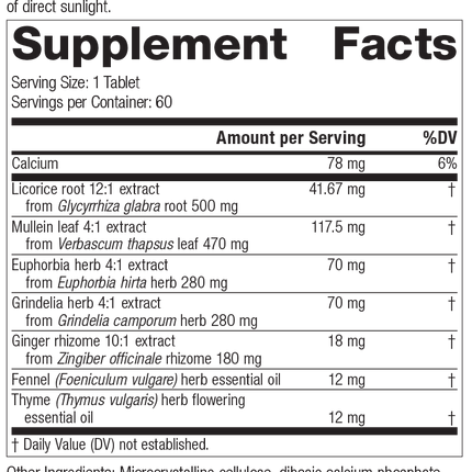 supplement fact label